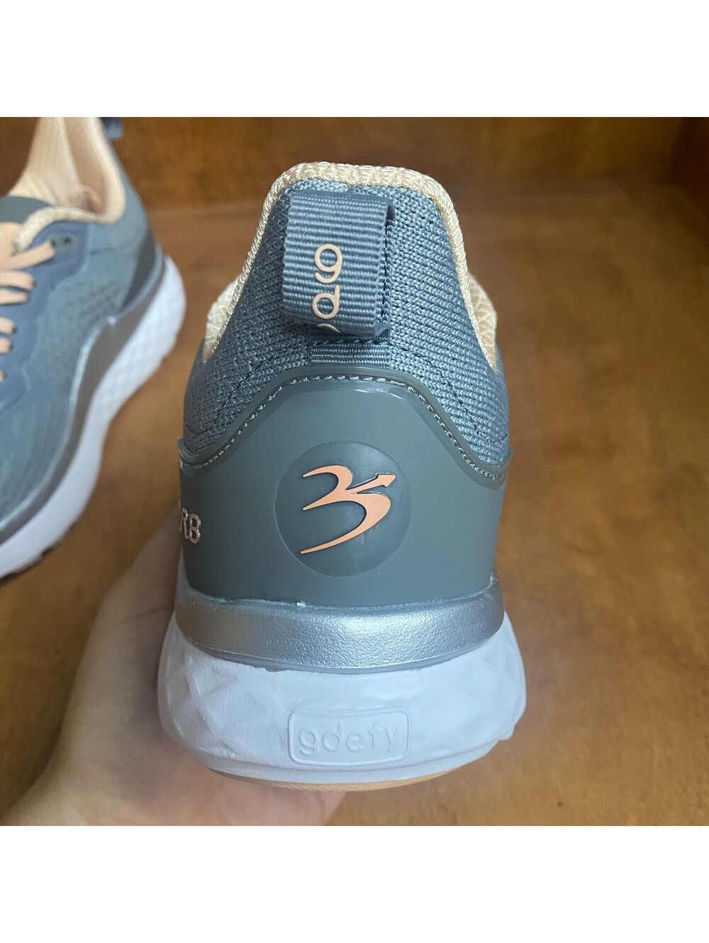 GDefy Gravity Defyer XLR8 Shoes Womens Size 8 Gray Peach Versocloud TB9034FGP-XW - Picture 11 of 15